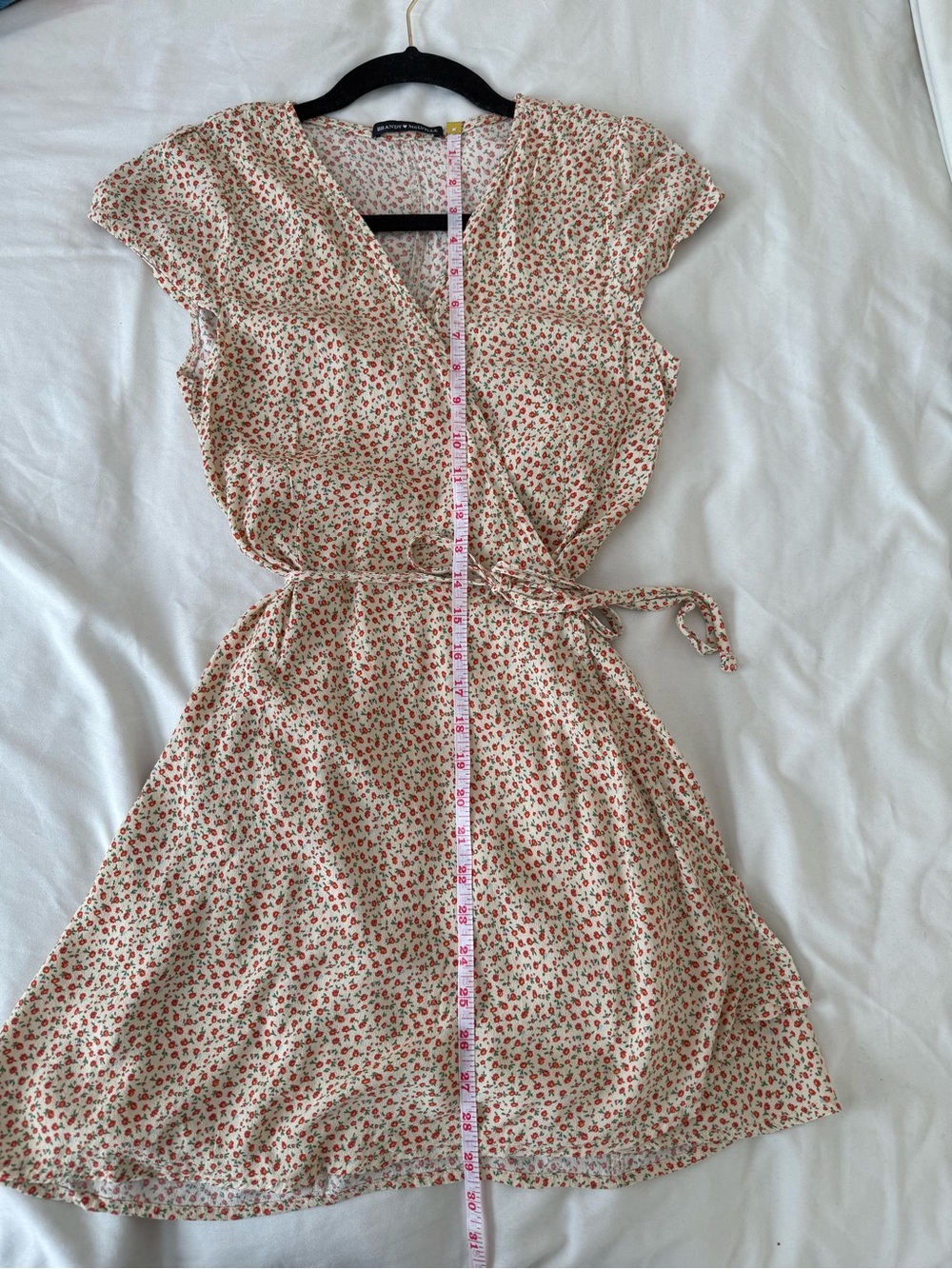 Brandy Melville Mini Wrap Dress // One Size fits Xsmall Small Medium - Picture 8 of 10